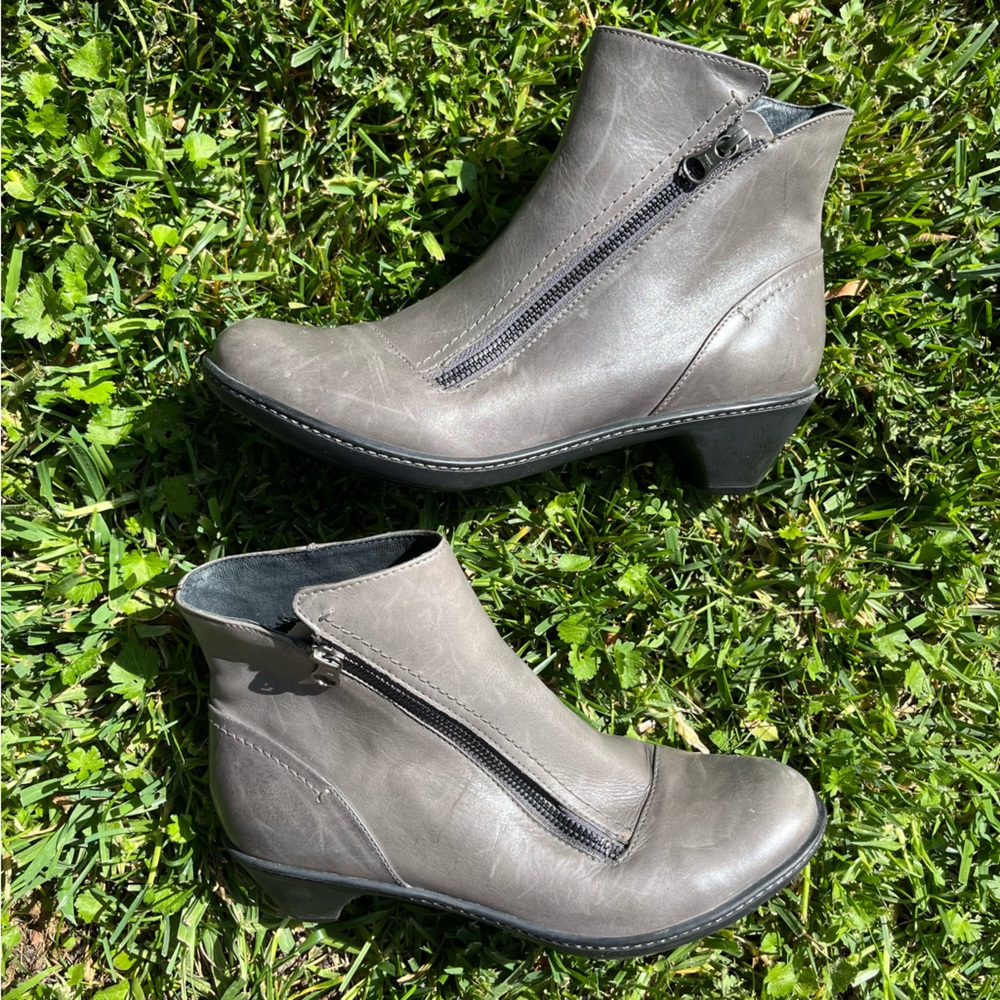 Dansko Billie Ankle Boots EUR 39 US 8-8.5 Burnished Grey Nappa Leather Cottage